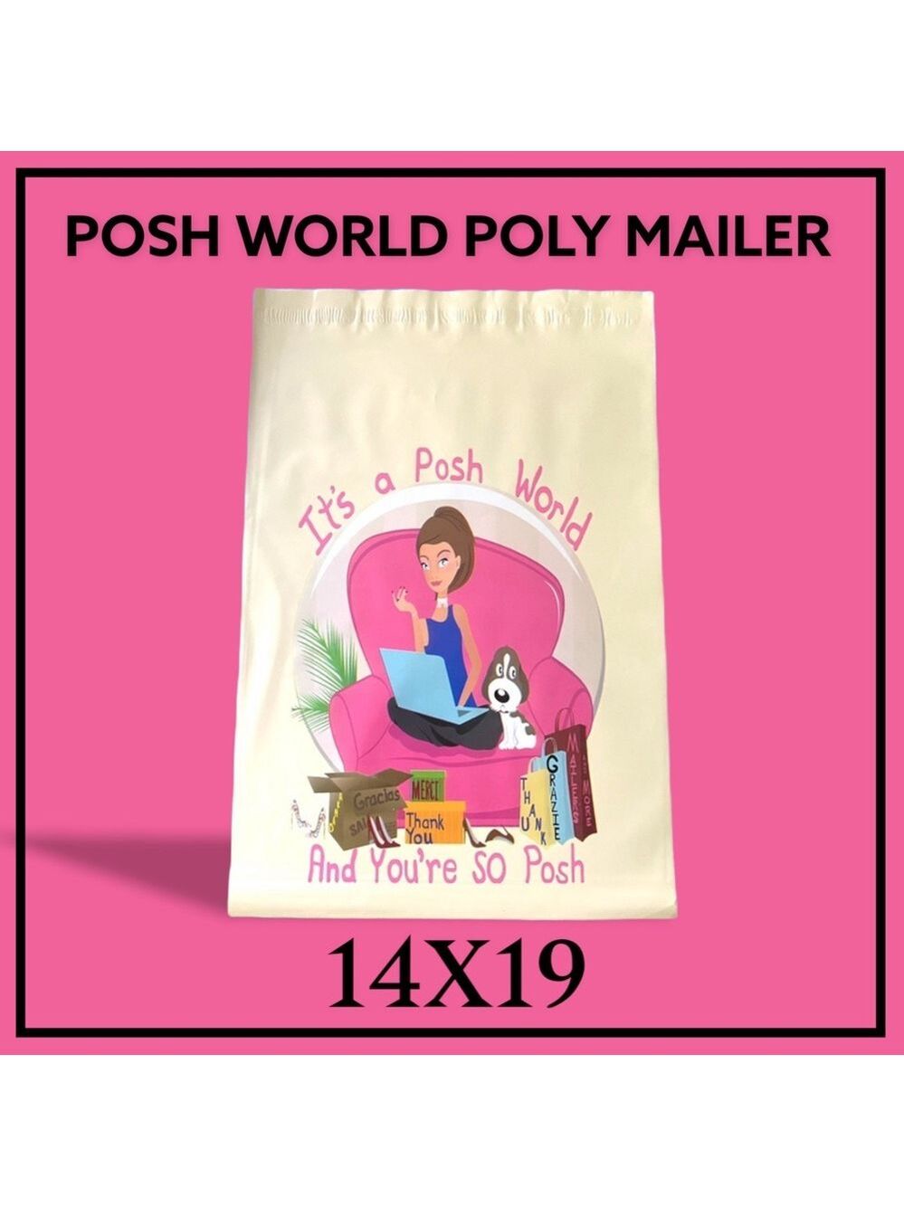 25 14X19 Posh World Poly Mailers PRICE IS FIRM - Picture 10 of 12